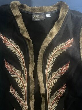 Vintage Bob Mackie Wearable Art Faux Fur Vest